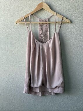 Express Lace Racerback Camisole - Light Blush
